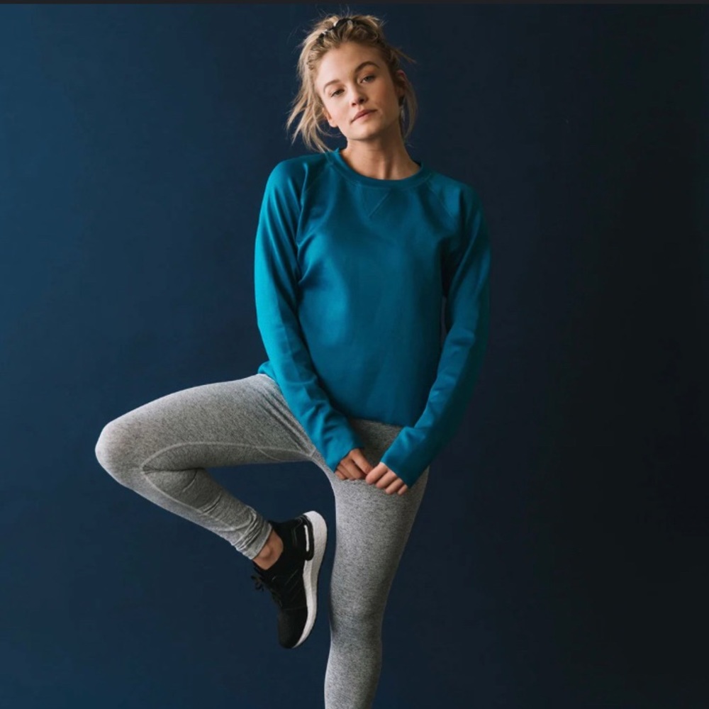 Albion Fit Neo Crop Sweatshirt, Cobalt, Medium